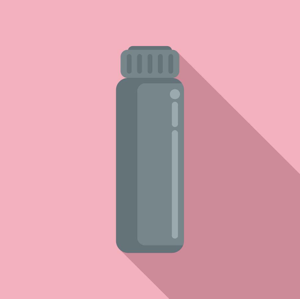 Damage care bottle icon flat vector. Coloring hair vector