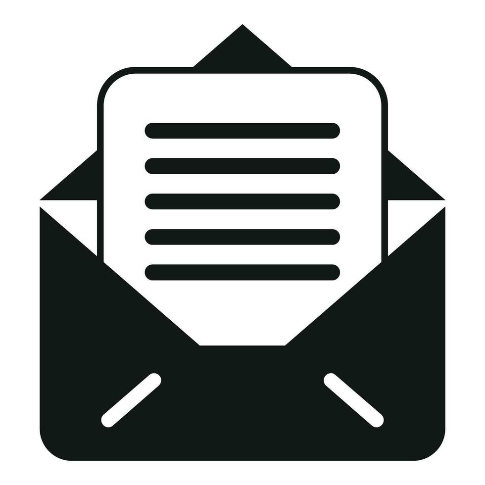Mail record keeping icon simple vector. Screen plan vector