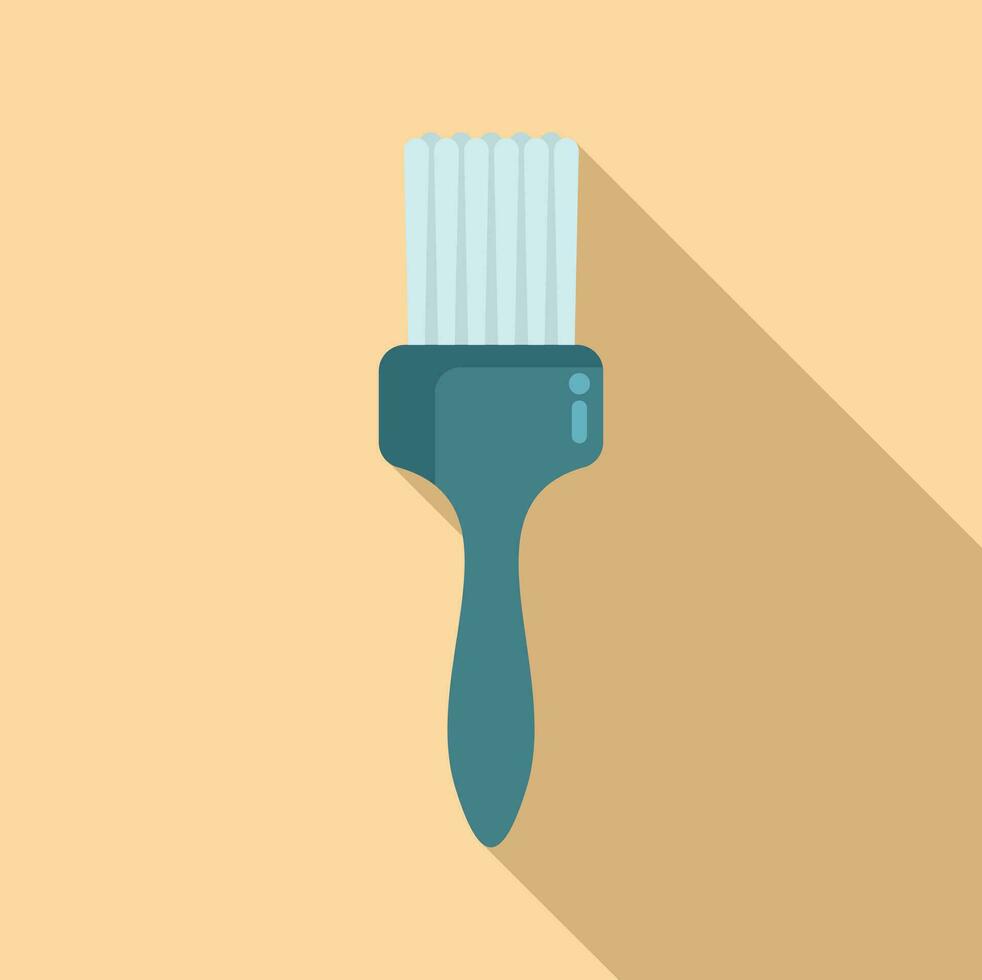 Brush cosmetology icon flat vector. Tutorial step beauty vector