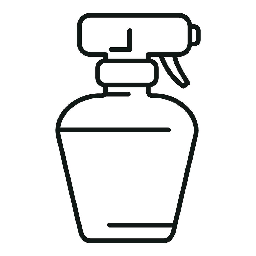 Hand disinfect air icon outline vector. Spray bottle vector