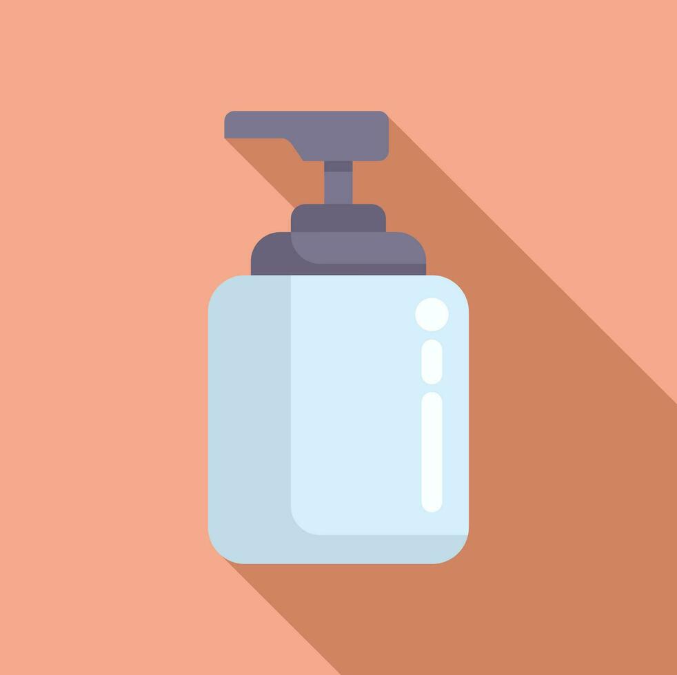 Water spray bottle icon flat vector. Home use can vector