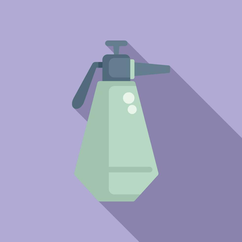 Modern spray bottle icon flat vector. Wash hand vector