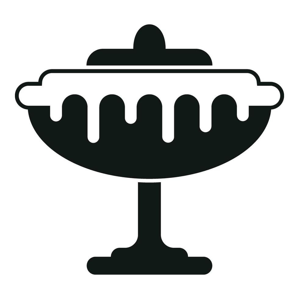 Shake frozen gelato icon simple vector. Summer ice cream vector