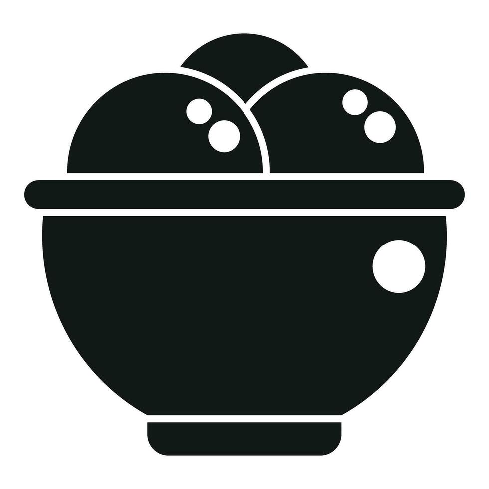 Gelato crispy snow milk icon simple vector. Summer ice cream vector