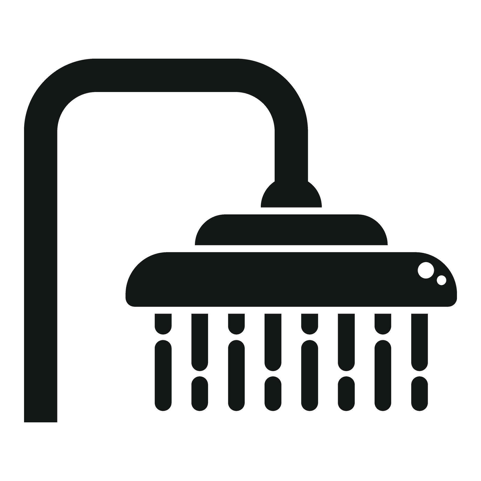 Water drops icon simple vector. Shower head 35510515 Vector Art at Vecteezy