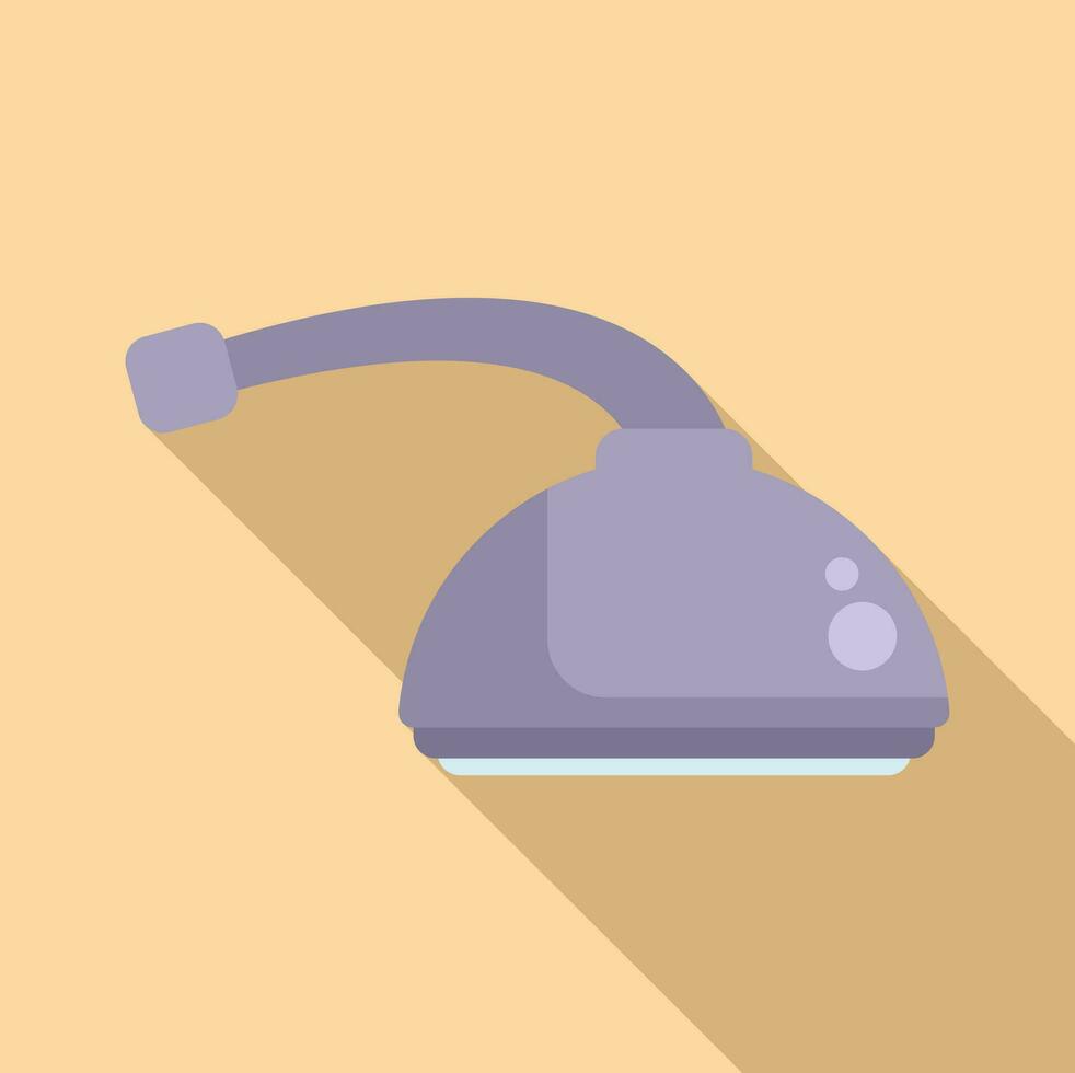 Water shower head icon flat vector. Spa faucet vector