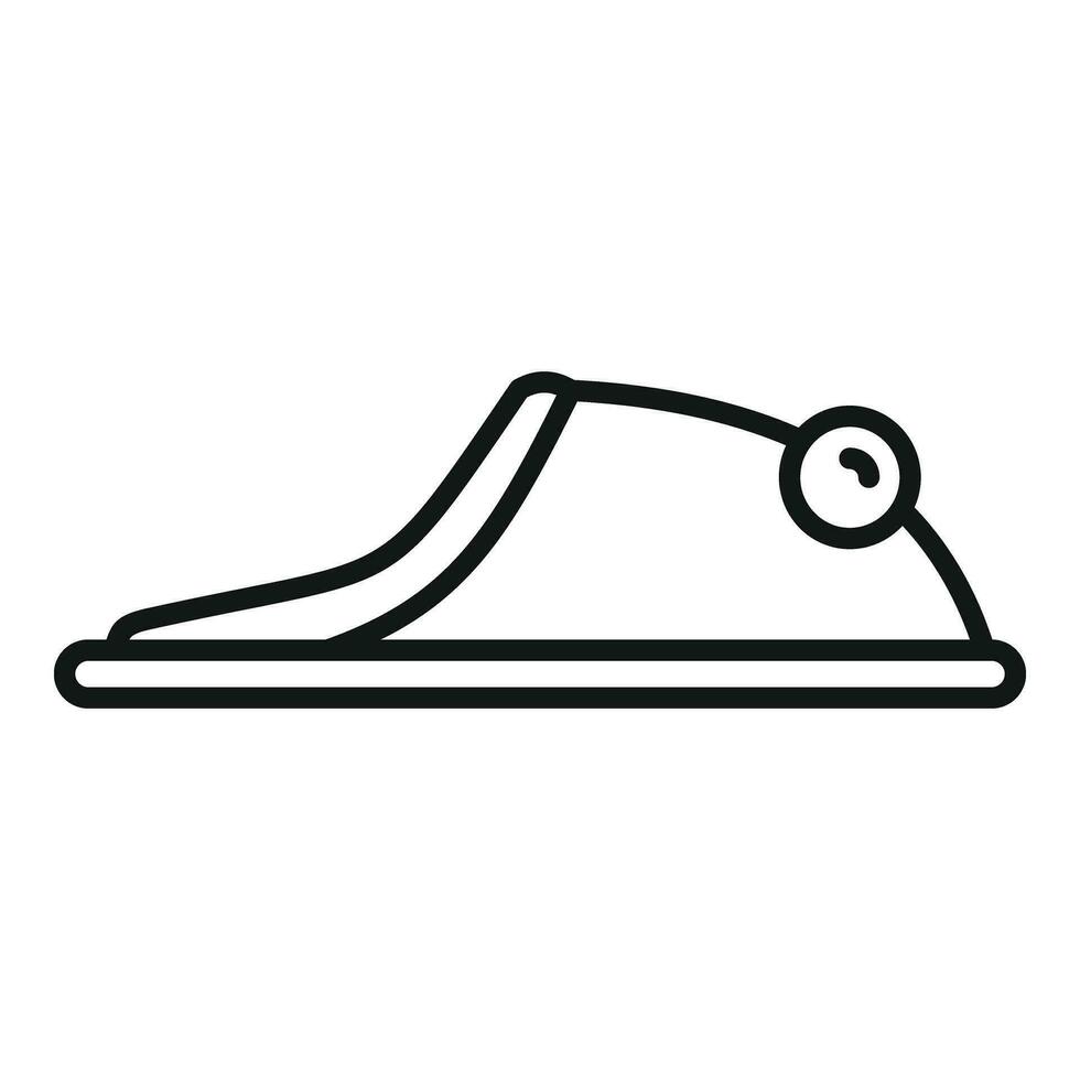 House slippers icon outline vector. Object cozy garment vector