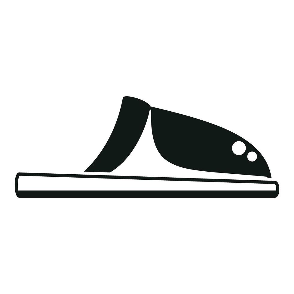Home slippers accessory icon simple vector. Cute fashion hotel vector