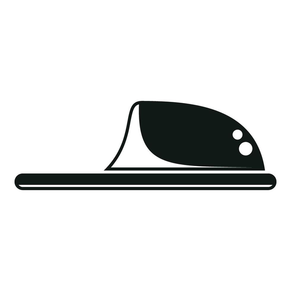 casa zapatillas icono sencillo vector. objeto acogedor prenda vector