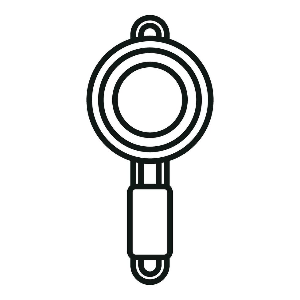 Campsite frying pan icon outline vector. Holiday health vector