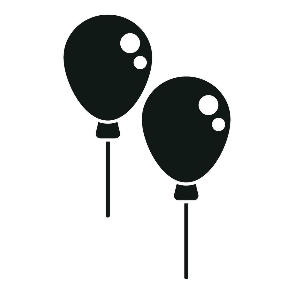 Event festivity balloons icon simple vector. Planner day vector