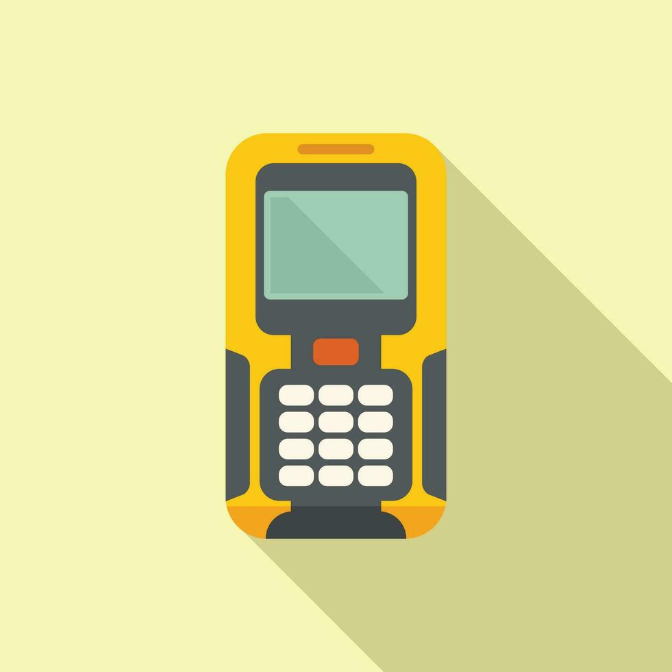 Laser meter equipment icon flat vector. Scanner tool vector