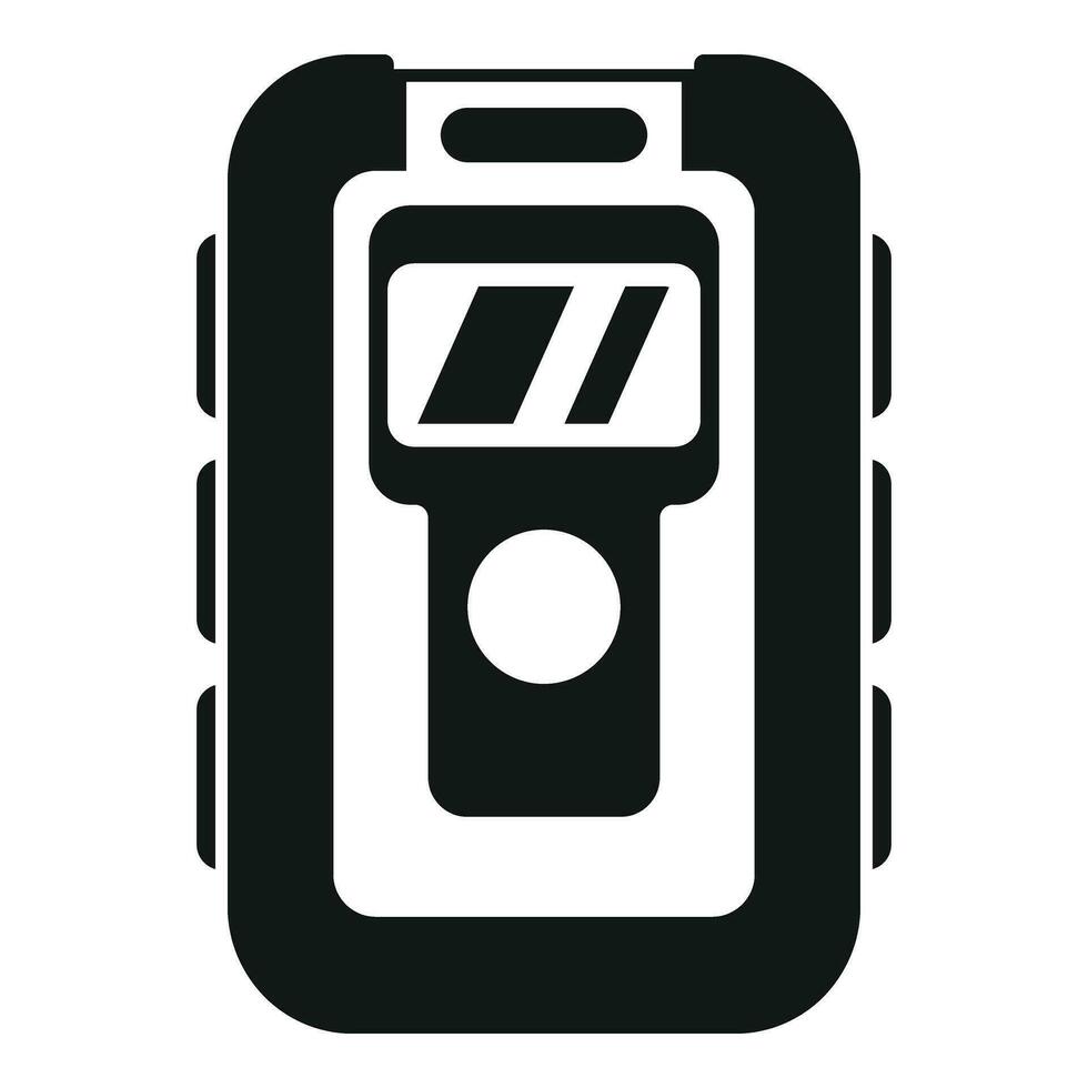 Laser meter level icon simple vector. Screen tool vector
