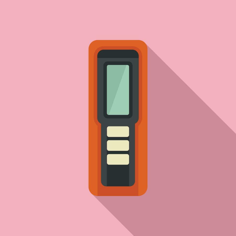 Water laser meter icon flat vector. Instrument scanner vector