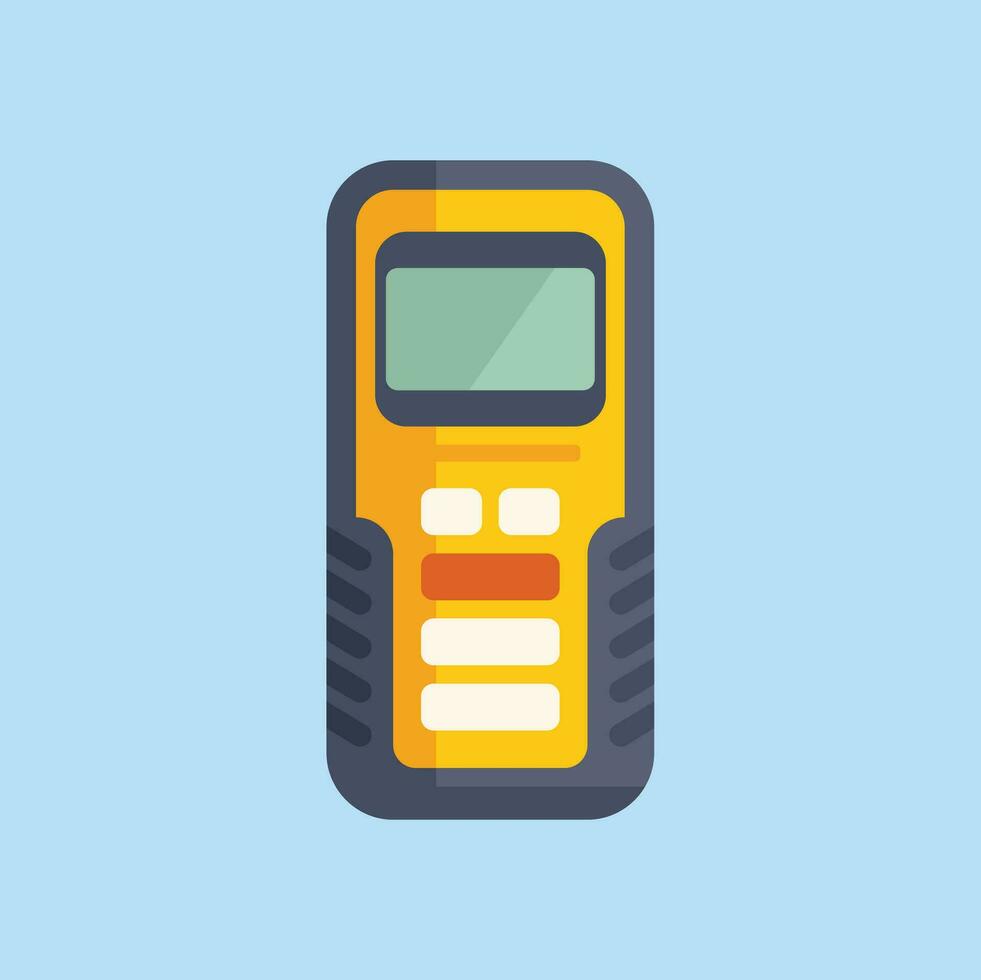 Laser meter instrument icon flat vector. Scanner tool vector