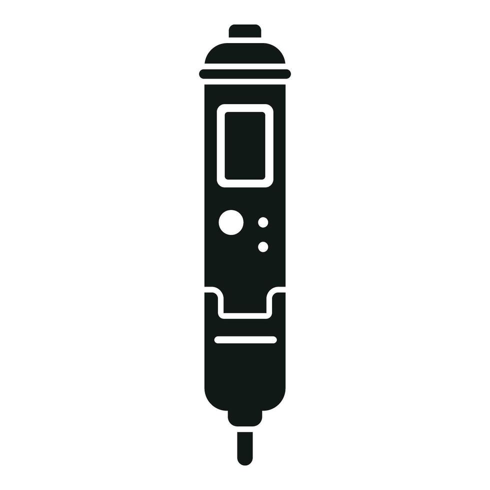 Solution chemical ph meter icon simple vector. Medical experiment vector