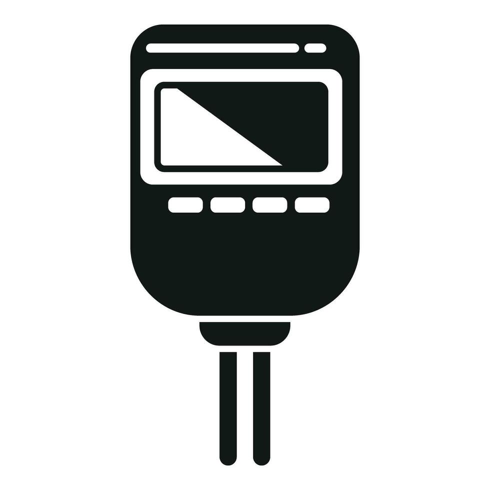 Probe test kit icon simple vector. Ph meter device vector