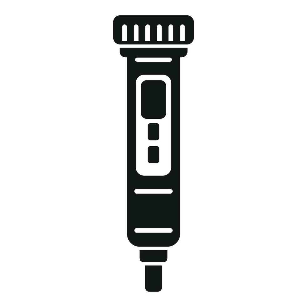 Screen ph meter icon simple vector. Sensor device soil vector