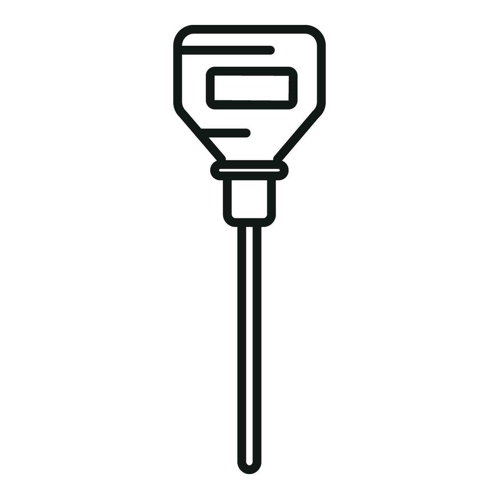 Sensor device ph icon outline vector. Level ph meter vector