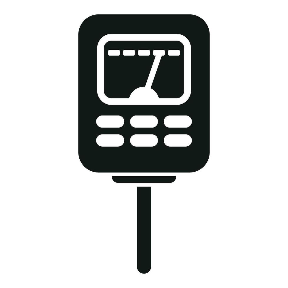 Garden ph meter icon simple vector. Probe test kit vector