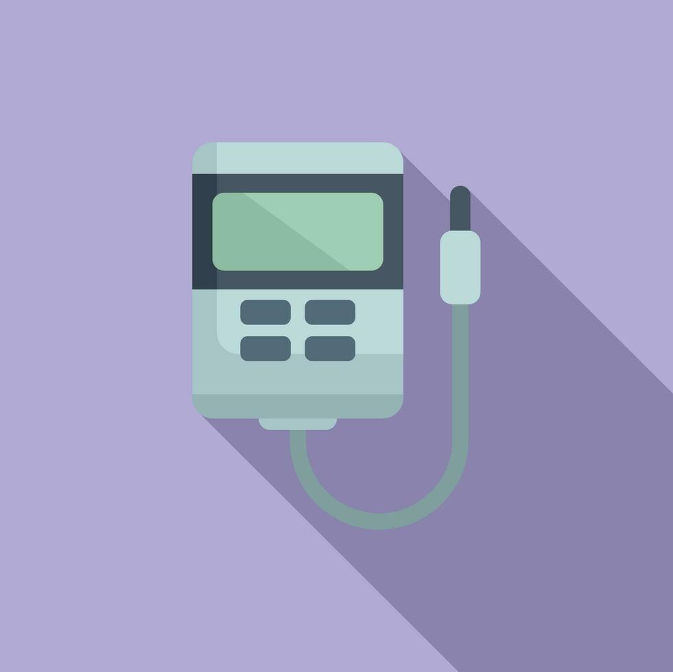 Acid ph meter icon flat vector. Alcaline water scale vector