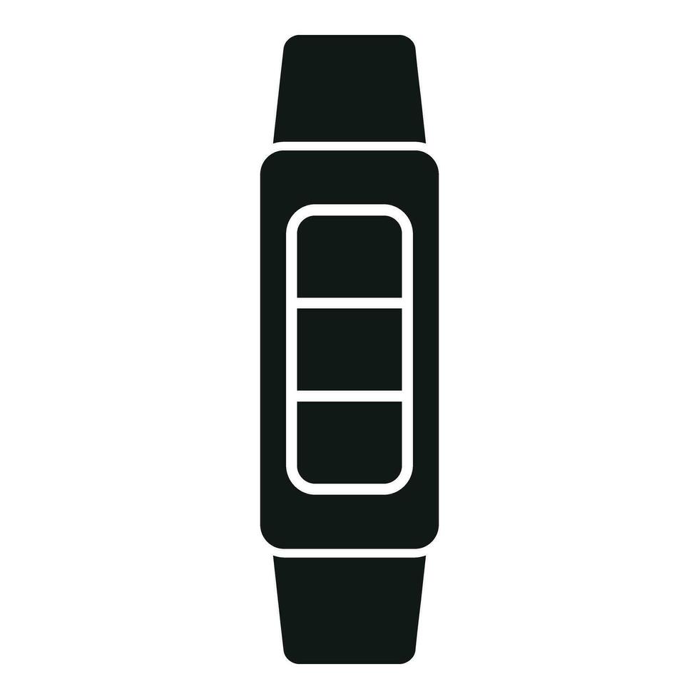 Fitness band icon simple vector. Security data sport vector