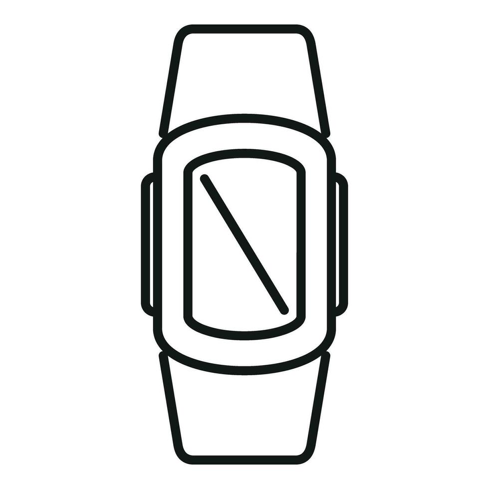 Display digital device icon outline vector. Armlet tech vector