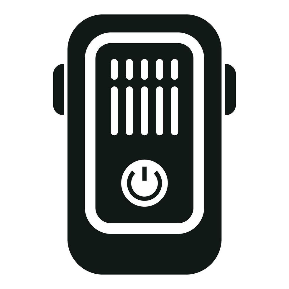 Power on tracker icon simple vector. Smart counter vector