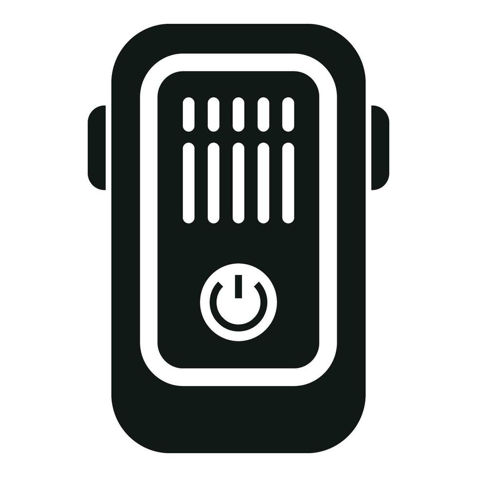 Power on tracker icon simple vector. Smart counter vector