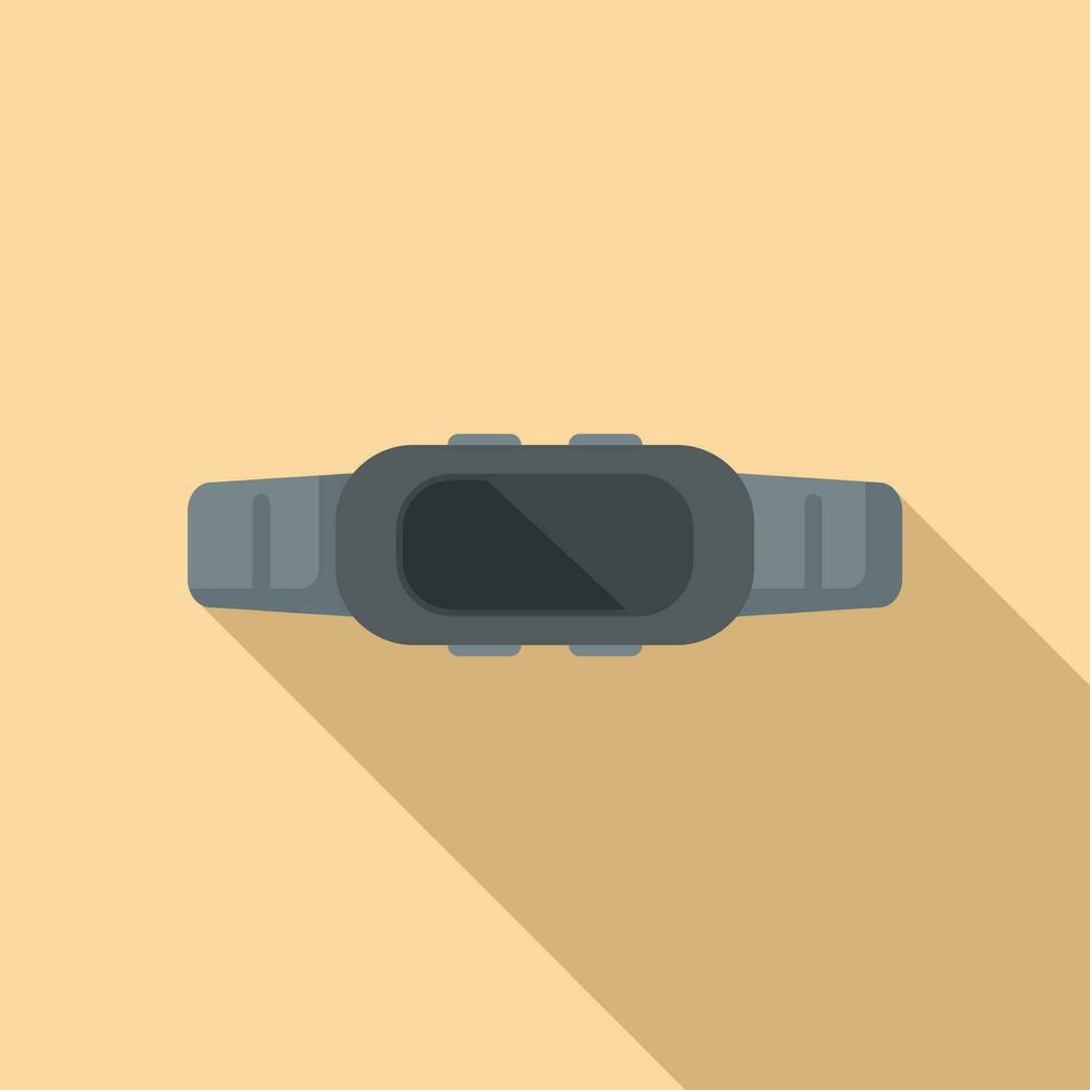 Fitness tracker icon flat vector. Sport hand data vector