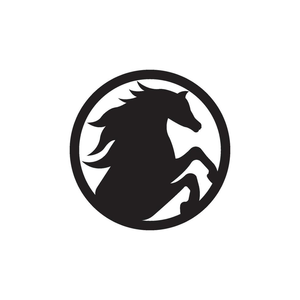 Horse logo icon, design vector illustration template.