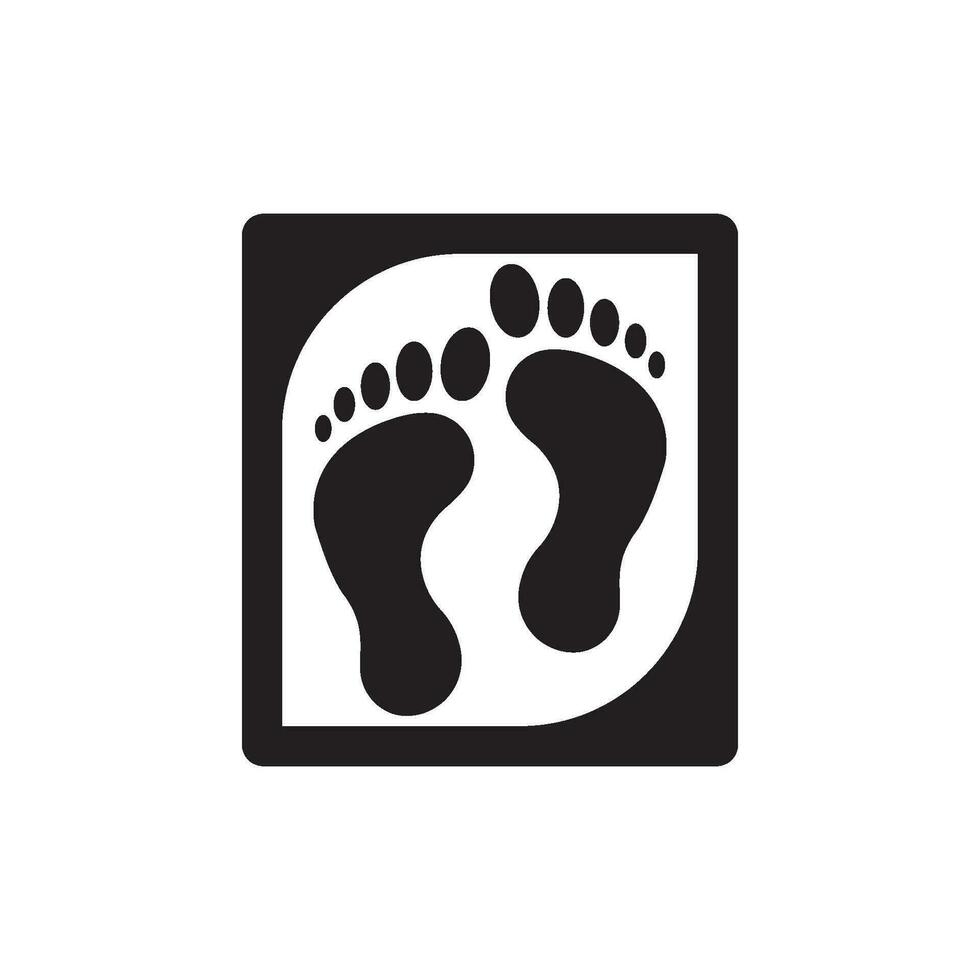 Foot soles logo icon, vector illustration design