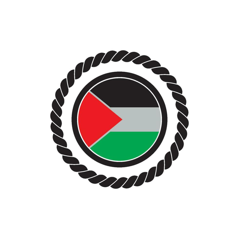 Palestine support logo icon design vector illustration,