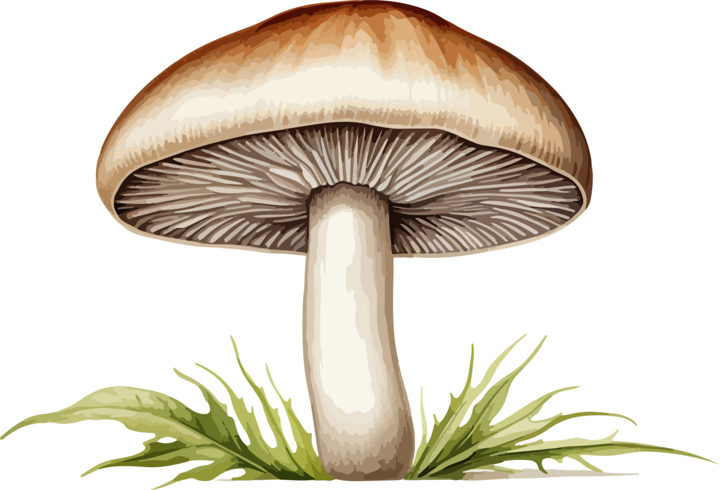 AI generated Mushroom clipart design illustration png