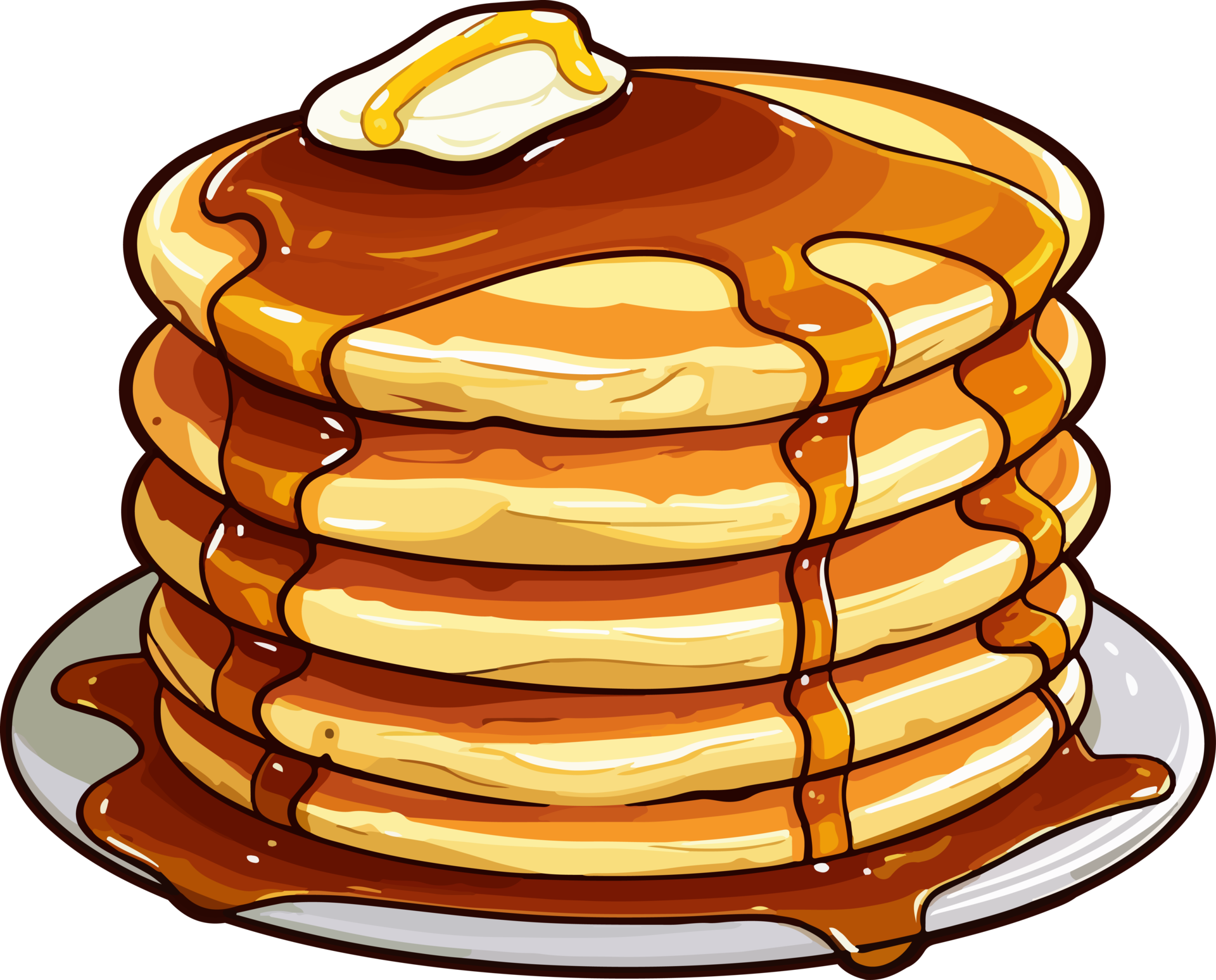AI generated Pancake clipart design illustration 35512159 PNG