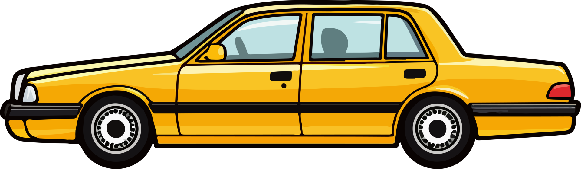 ai gegenereerd taxi auto clip art ontwerp illustratie png