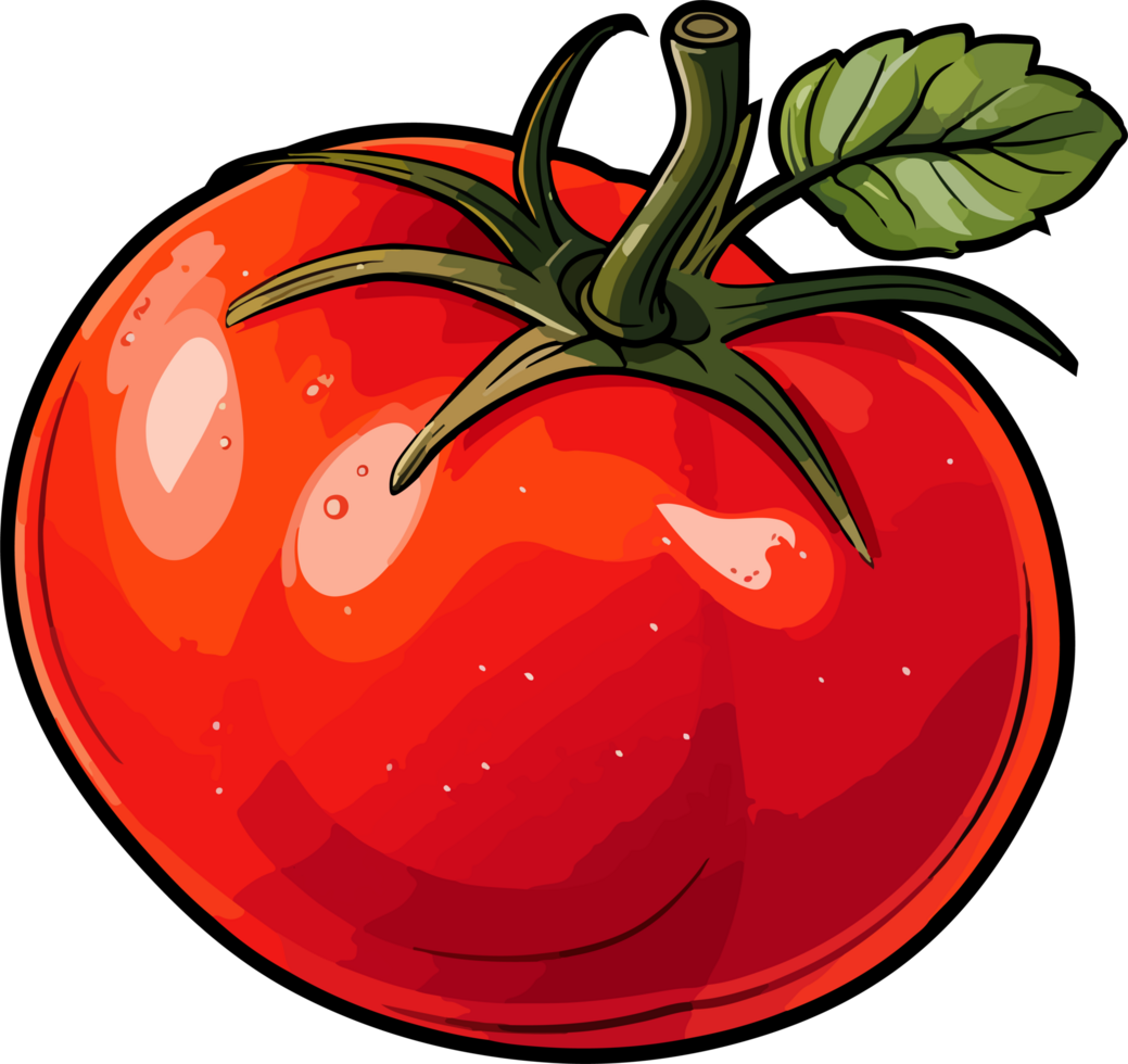 AI generated Tomato clipart design illustration png