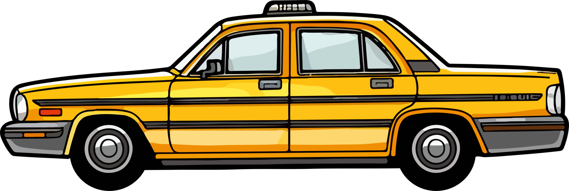 ai généré Taxi voiture clipart conception illustration png