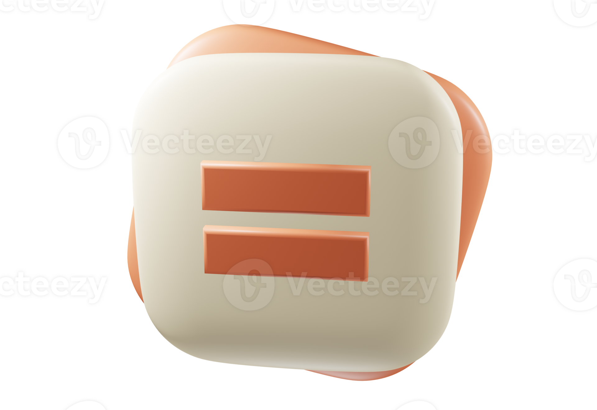 3d Equal Sign 35512404 PNG