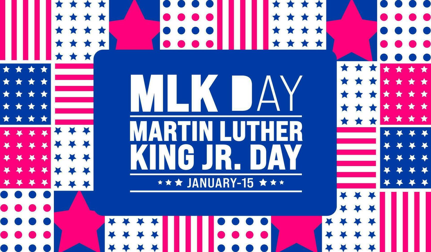 Martin Luther King, Jr. Day or MLK day background design template use to background, banner, placard, card, book cover,  and poster design template with text inscription and standard color. vector