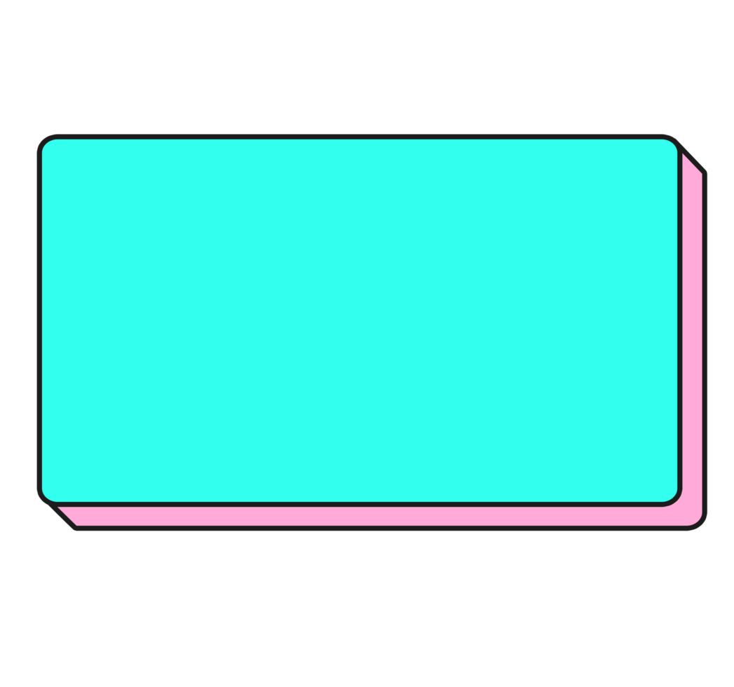Retro sticker box chat pop art style 90s png