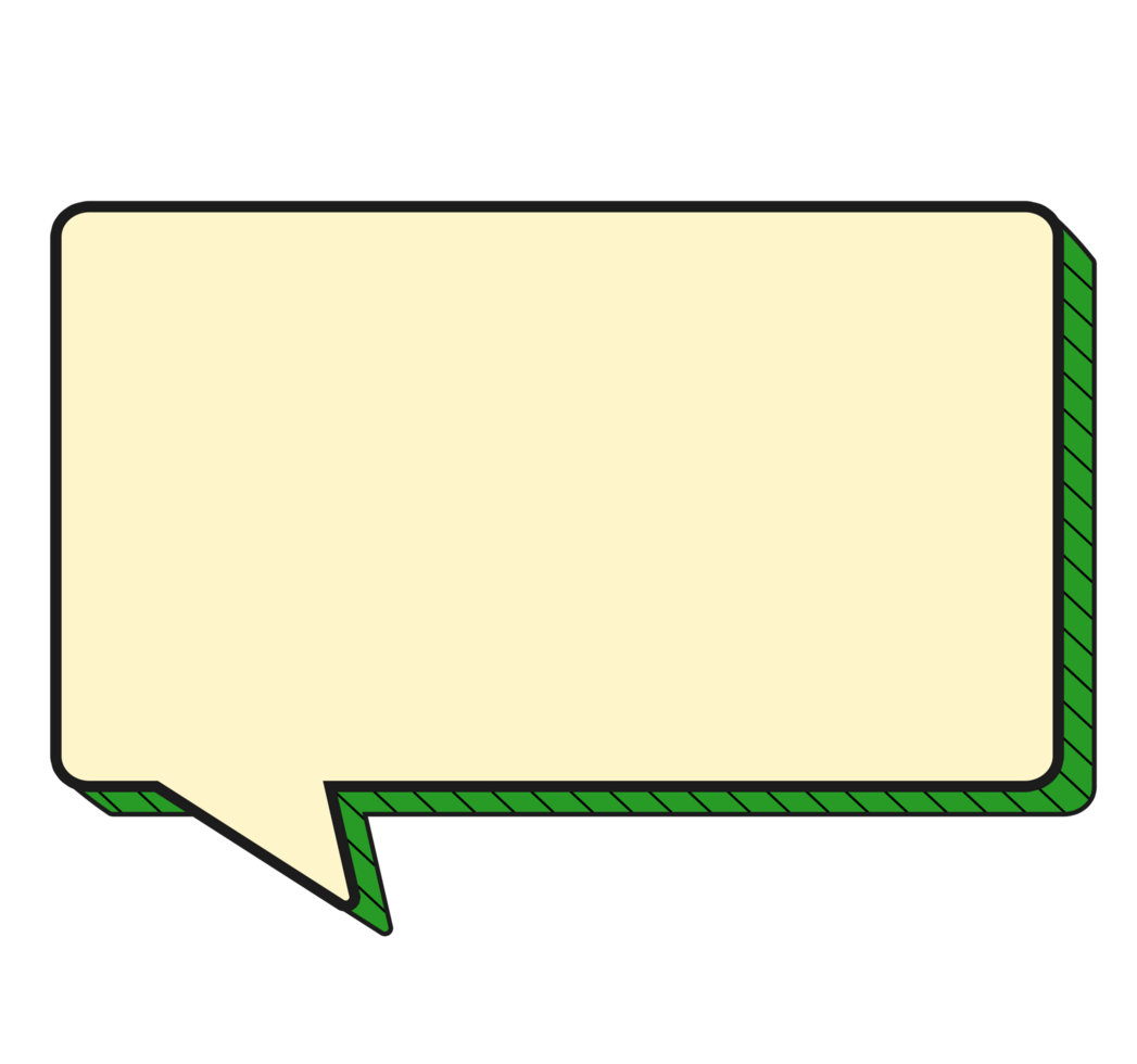 Retro sticker box chat pop art style 90s png