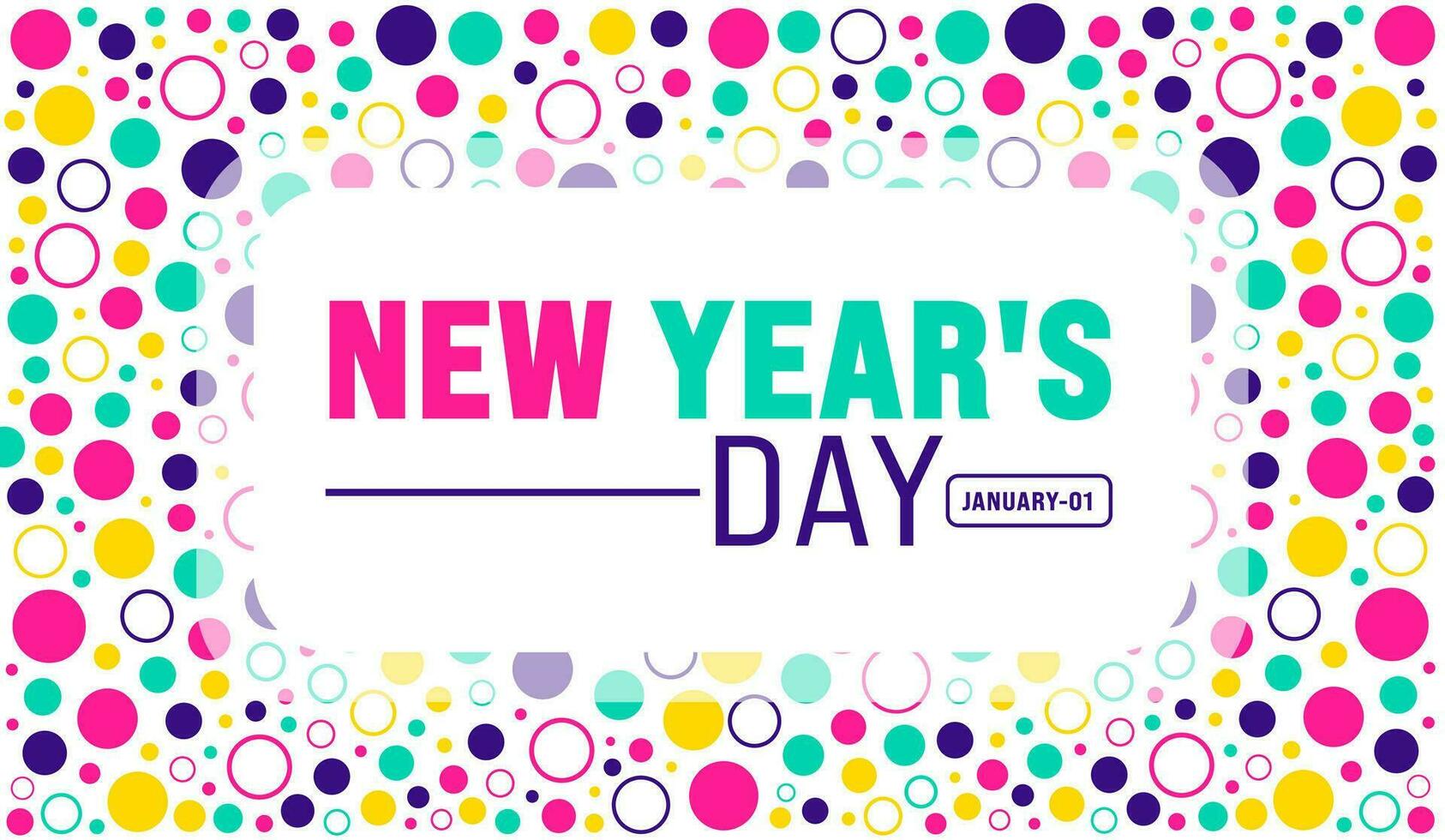 New Year's Day background design template use to background, banner