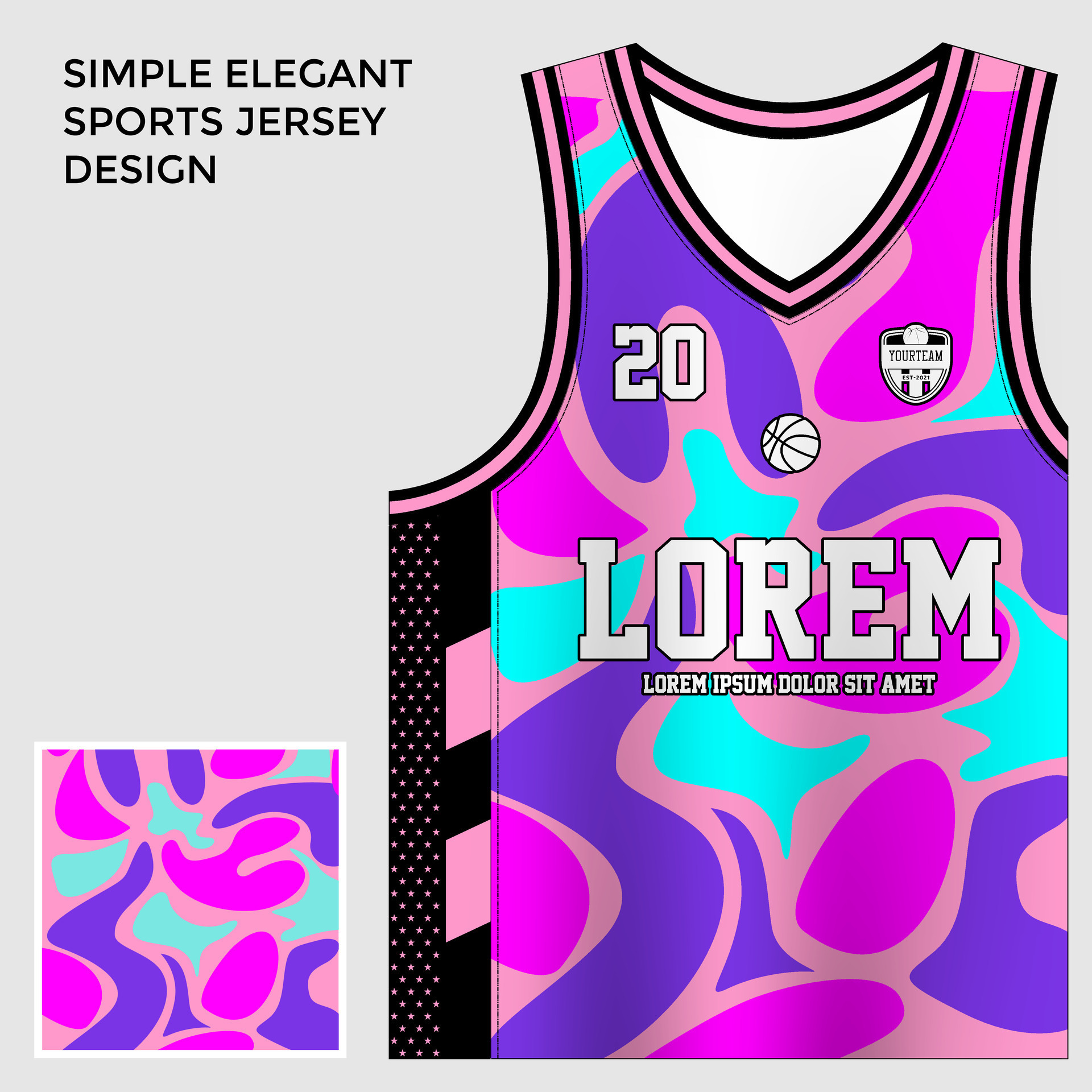 vibrant sublimation basketball jersey template 35512547 Vector Art at