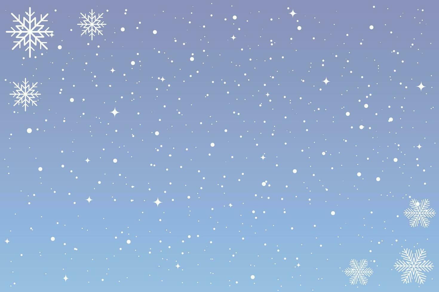 Winter background. Falling snowflakes. Snowfall, snow. Christmas snow. Vector illustration