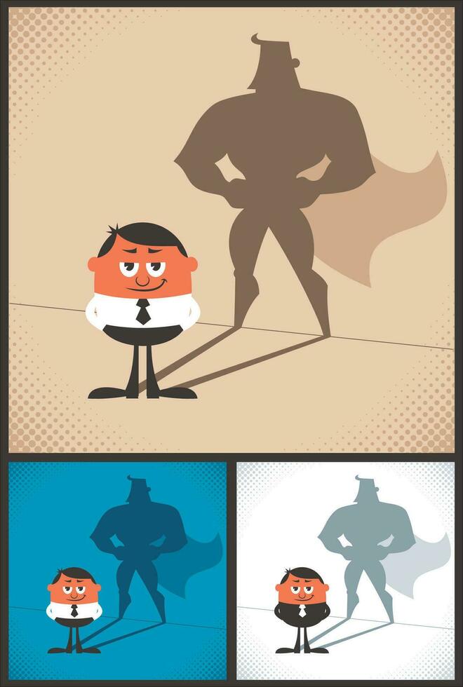 Super Businessman Set vector