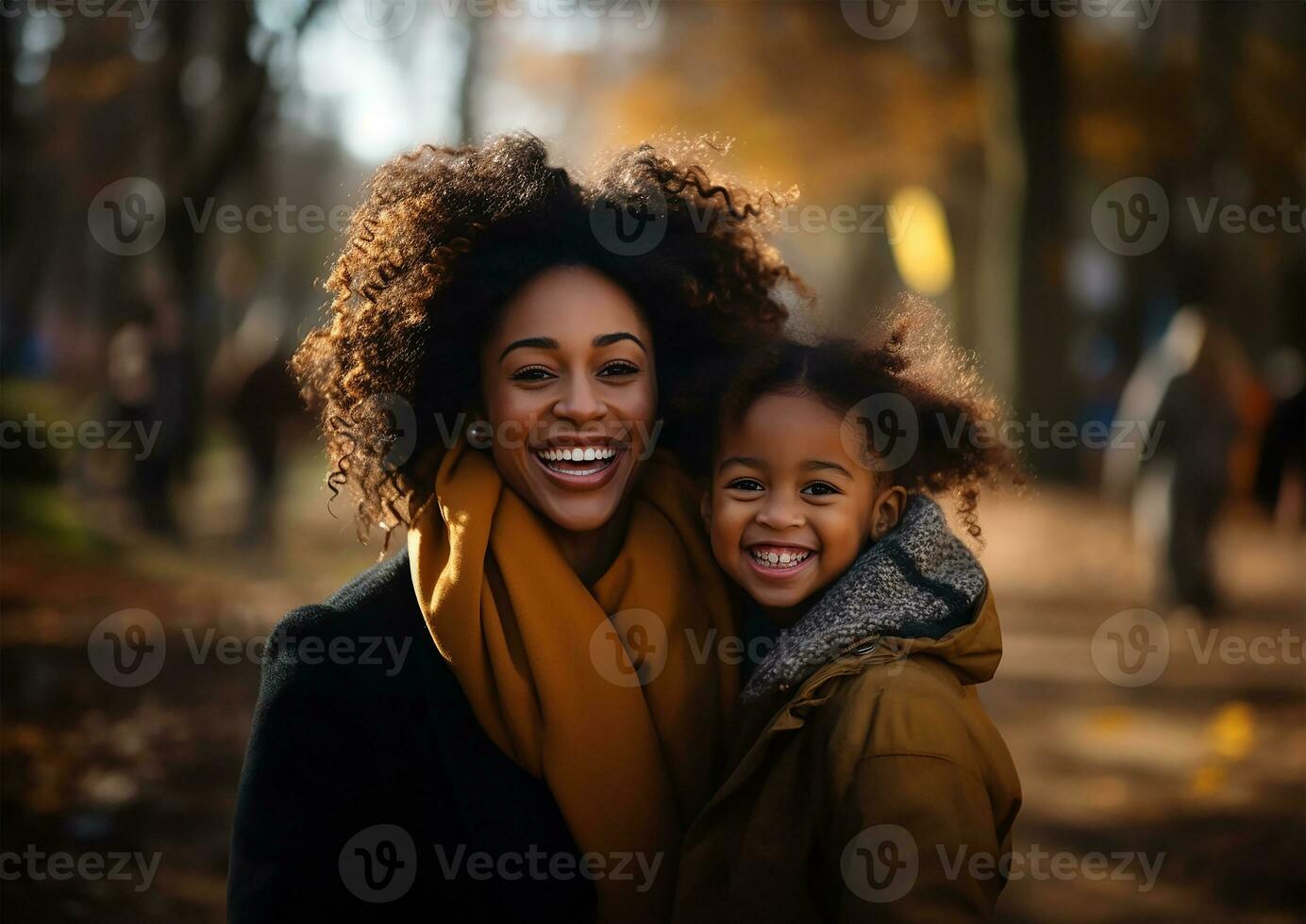 AI generated Mother-Child Joyful Moments photo