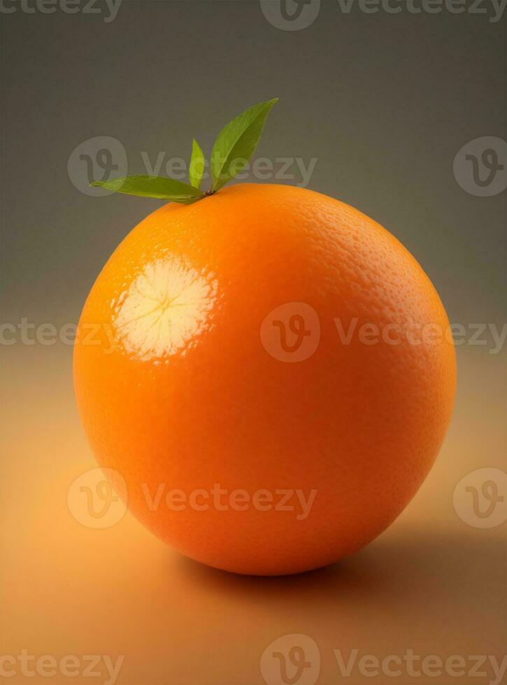 AI generated Realistic Orange cut photo