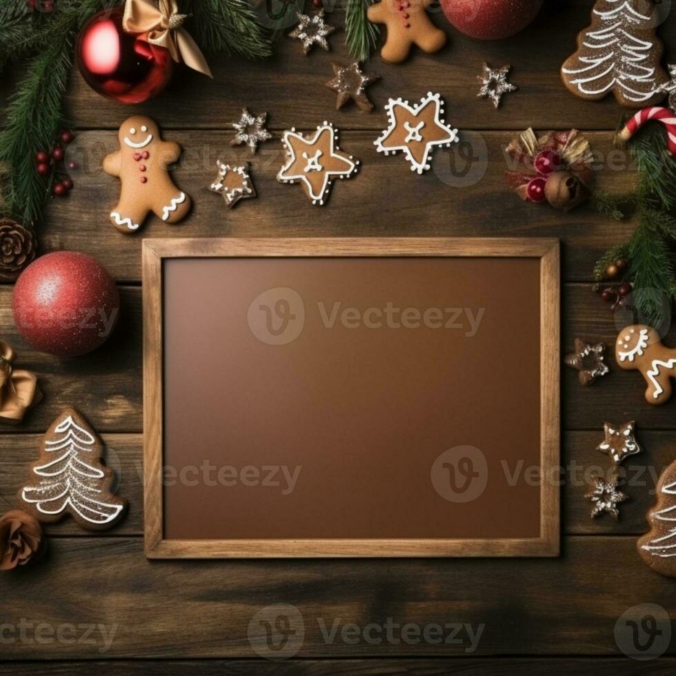 AI generated background for christmas season celebration photo
