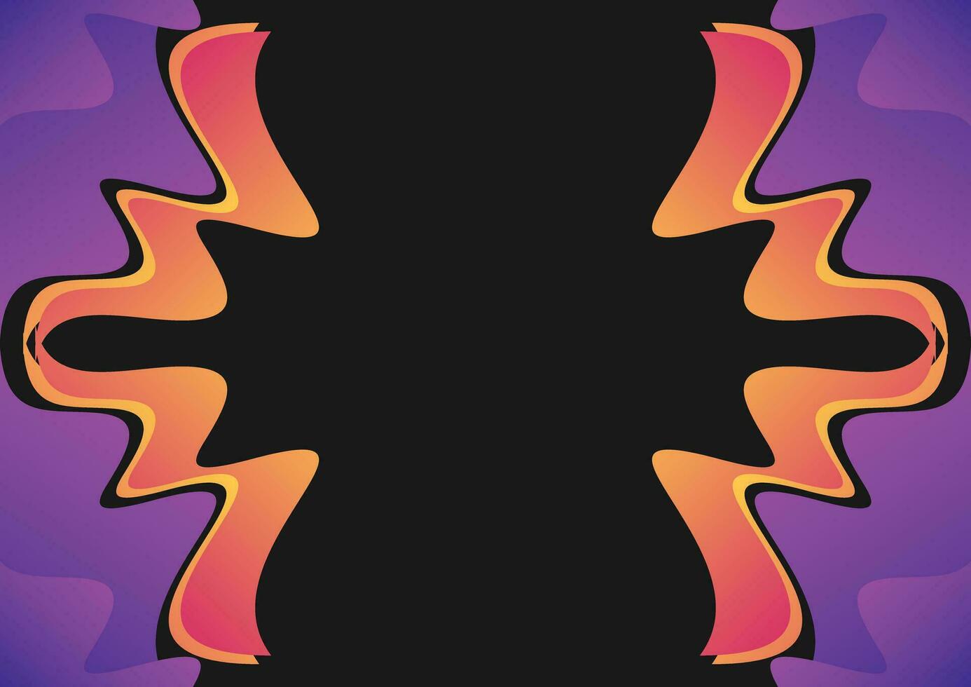 abstract background with memphis waves vector